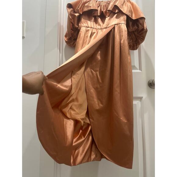 NWT Ulla Johnson Lelita Formal Cocktail Midi Dress in Copper Sz 2 - Picture 4 of 9